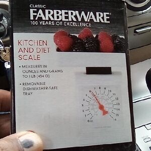 Farberware Black and White Kitchen Scale